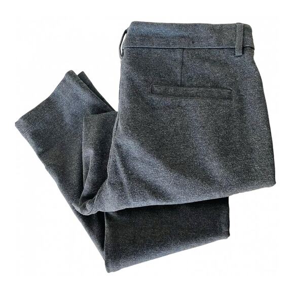 Banana Republic Pants - BANANA REPUBLIC Heather Grey Gray Cropped Crop Slim Skinny Trouser Work Pant 8